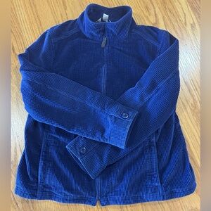 L.L. Bean Blue Corduroy Button Down Shirt Size L